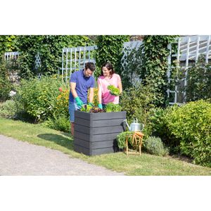 Produktbild für Hochbeet Garantia Ergo Quadro M 75 Wood,Kunststoff