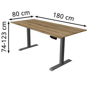 Produktbild für Schreibtisch Kerkmann Move 1, eiche / anthrazit