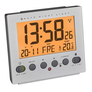 Produktbild für Wecker TFA 60.2561.55 silber, digital