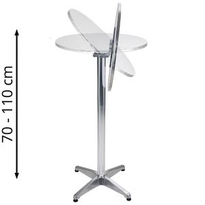 Produktbild für Stehtisch Böttcher-AG silber, Ø 60 cm, klappbar