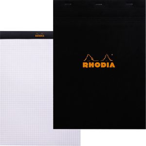 Produktbild für Notizblock Rhodia 182009C, schwarz, A4