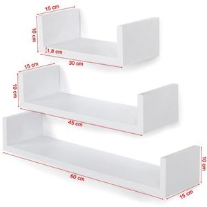 Produktbild für Wandregal Songmics LWS66W, weiß