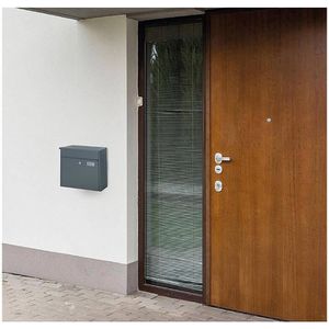 Produktbild für Briefkasten SafePost ScanPro 967 RAL 7016 anthrazit, aus Stahl