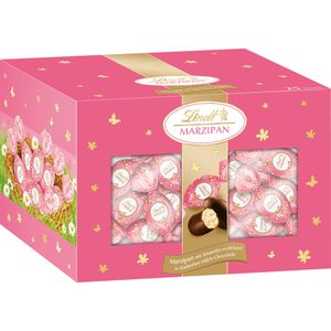Produktbild für Schokoeier Lindt Marzipan, feinherbe Milchschokolade
