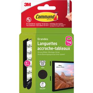 Produktbild für Klebepads 3M Command L, 17206BLK-4-FGN, doppelseitig