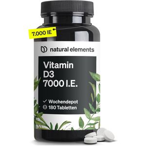 Vitamin-D natural-elements Wochendepot, 180 Tabletten