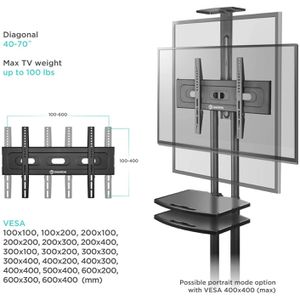 Produktbild für TV-Ständer Onkron TS1552-B, schwarz