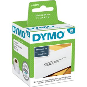 Produktbild für Dymo-Etiketten Dymo 99010, S0722370, weiß