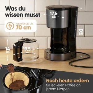 Produktbild für Kaffeemaschine Proficook PC-KA 1330, mit Glaskanne