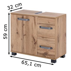 Produktbild für Waschbeckenunterschrank Schildmeyer Milan 134889, stehend