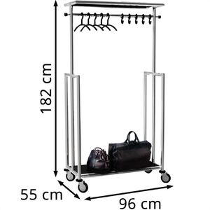 Produktbild für Garderobenständer Kerkmann Jupiter 6180, silber