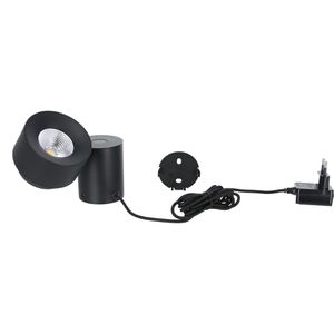 Produktbild für Tischlampe Paulmann Puric Pane, schwarz, LED, warmweiß
