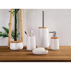 Produktbild für Seifenschale Axentia Bonja Wellness, weiß