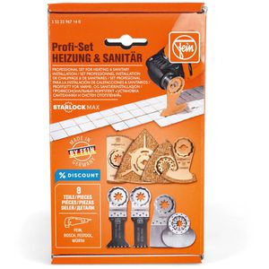 Produktbild für Multifunktionswerkzeug-Zubehör Fein Profi-Set Heizung Sanitär