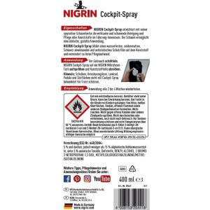 Produktbild für Cockpitspray Nigrin 20441, Cedar &amp; Musk