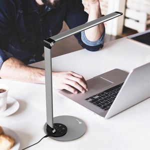 Produktbild für Schreibtischlampe TaoTronics TT-DL22, grau, LED, dimmbar