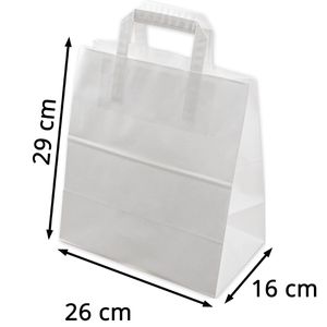 Produktbild für Papiertüten ELCO Premium 7010207.10, weiß