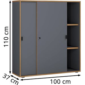 Produktbild für Schiebetürenschrank VCM Salia 920792, abschließbar