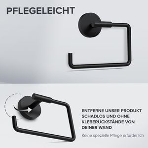 Produktbild für Toilettenpapierhalter ovimar Tromoy, schwarz