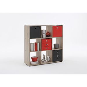 Produktbild für Bücherregal FMD-Möbel Mega 5, 248-005, eiche