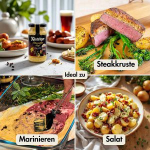 Produktbild für Senf Altenburger Köstritzer Schwarzbier Senf, würzig-malzig