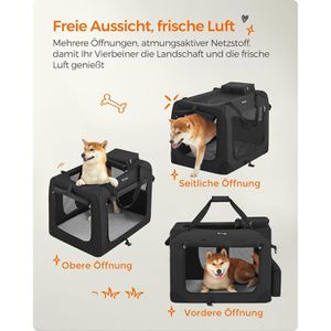 Produktbild für Tiertransportbox Feandrea Gr. L, aus Stoff