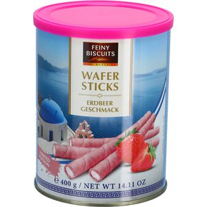 Feiny-Biscuits Waffeln Wafer Sticks Erdbeer, 400g