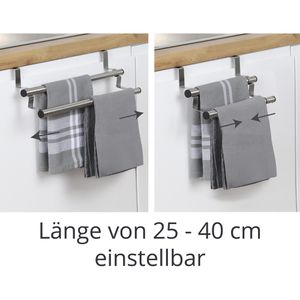 Produktbild für Handtuchhalter Böttcher-AG ausziehbar, silber