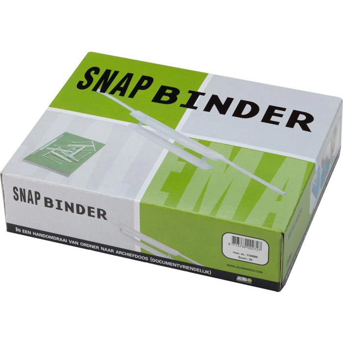 Jalema Abheftbügel 7104000, SnapBinder, mit Deckschiene, Plastik