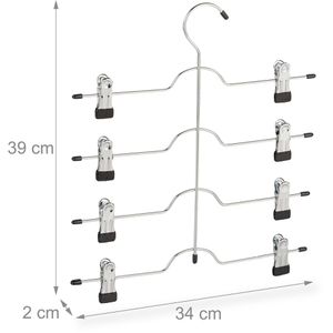 Produktbild für Hosenbügel Relaxdays 100294260, aus Metall