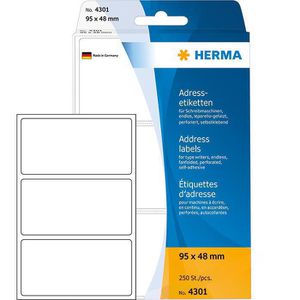 Adressetiketten Herma 4301, weiß