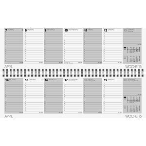 Produktbild für Tischkalender Brunnen 1077101957, Wochenkalender quer