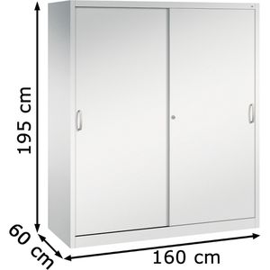 Produktbild für Werkzeugschrank CP-Möbel 2169-00, aus Metall, lichtgrau
