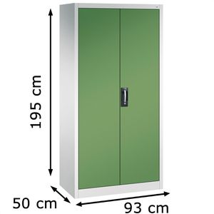 Produktbild für Werkzeugschrank CP-Möbel 8921-305, aus Metall, grau / grün