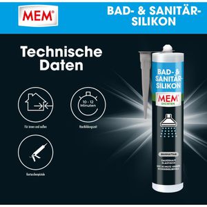 Produktbild für Silikon MEM Bad- &amp; Sanitär, manhattan