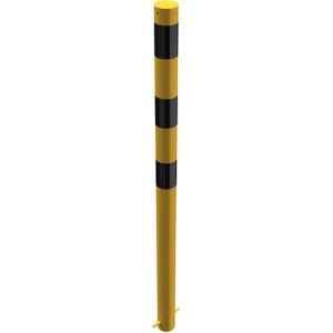 Produktbild für Absperrpfosten Schake 476BG, schwarz/gelb, aus Metall