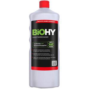 BiOHY Badreiniger 010-001, 100% vegan, Sanitärreiniger, Bio-Konzentrat, 1 Liter