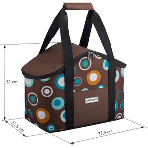 Produktbild für Kühltasche anndora TW-18147-169, braun, faltbar