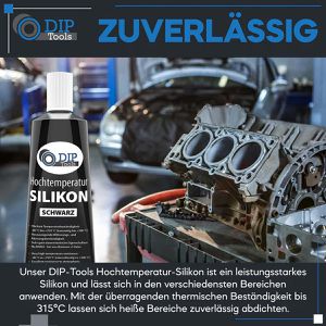 Produktbild für Dichtmasse DIP-Tools Hochtemperatur-Silikon, 85ml
