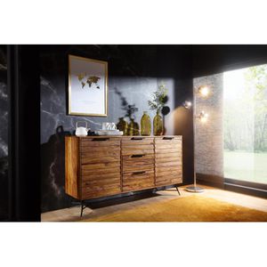 Produktbild für Sideboard Wohnling Nishan WL5.582, aus Massivholz, sheesham