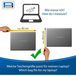 Produktbild für Laptoptasche Pedea Fashion, 66063062, anthrazit