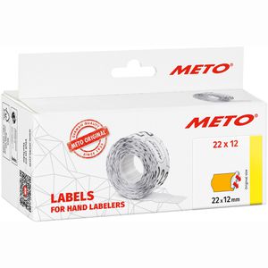 Produktbild für Preisetiketten METO 30007269, orange, 22 x 12 mm