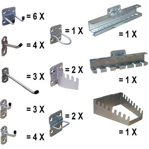 Werkzeughalter ADB 23197, für Lochwand