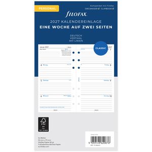 Kalendereinlagen Filofax 27-68440, Jahr 2027