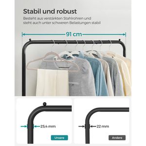 Produktbild für Garderobenständer Songmics HSR25BK, schwarz