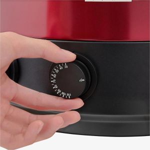 Produktbild für Einkochautomat Arebos rot, aus Edelstahl