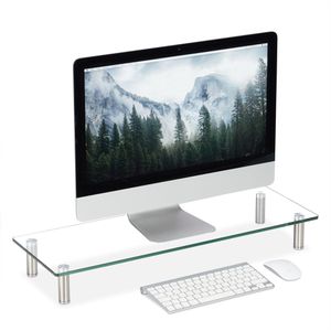 Produktbild für Monitorständer Relaxdays 10027843-536, Glas/Metall