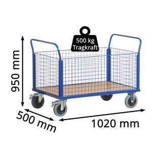 Produktbild für Transportwagen Rollcart Vierwandwagen, 02-6115