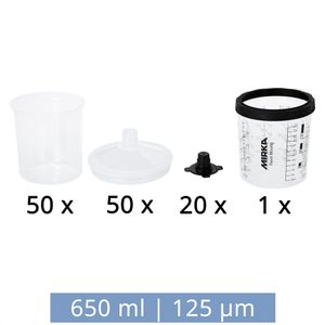 Produktbild für Farbbehälter Mirka 9190170650, 50 Stück