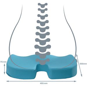 Produktbild für Orthopädisches-Sitzkissen Leitz Ergo Cosy, blau